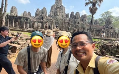 アンコールトム中心部のバヨン寺院でお撮りした写真ですー。