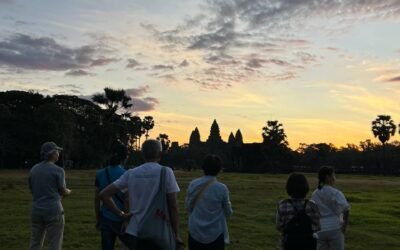 今日もお客様をアンコールワットでの日の出鑑賞へご案内しました‼️