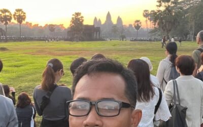 2026年のアンコールワットでの初日の出