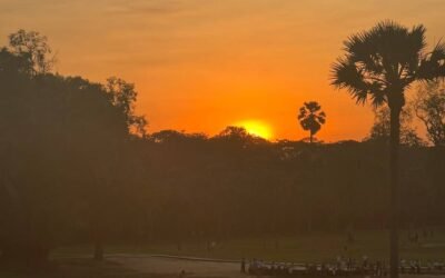2026年のアンコールワットからの初夕日鑑賞